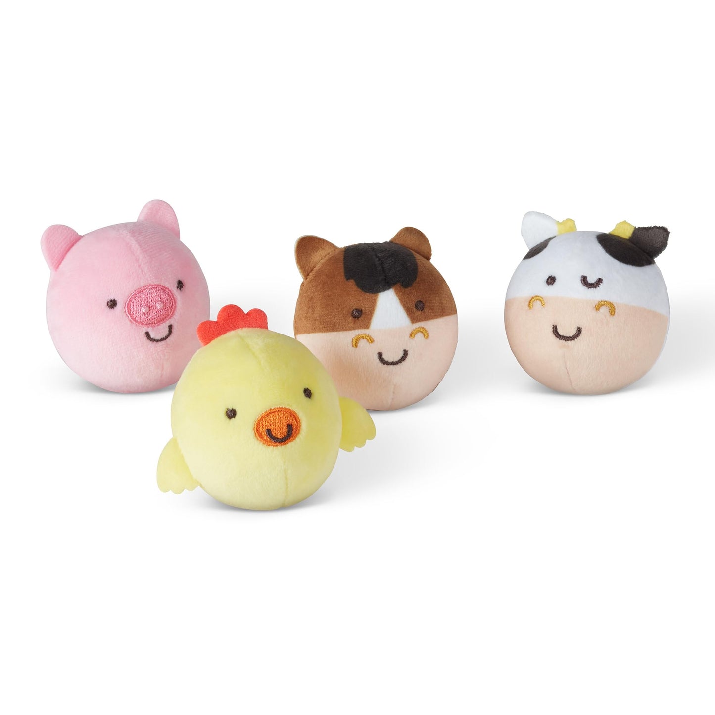 Melissa & Doug Rollables Farm Friends – 4-Piece Infant Toy Set