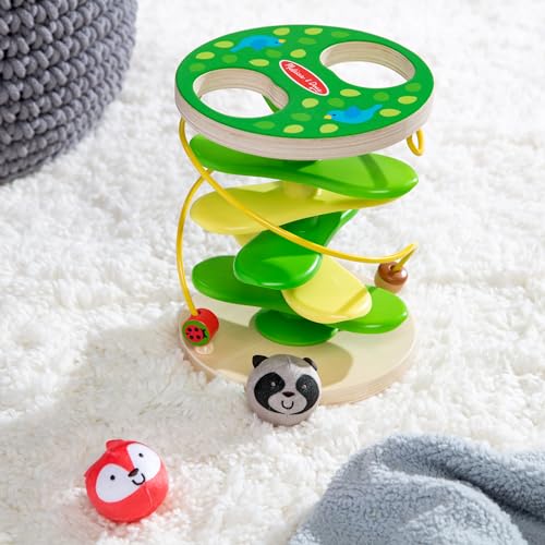 Melissa & Doug Rollables Treehouse Twirl – FSC Certified Infant & Toddler Toy (3 Pieces)