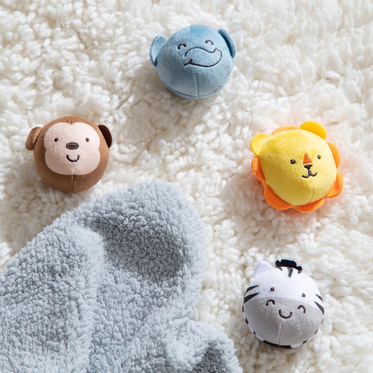 Melissa & Doug Rollables Safari Friends: 4-Piece Infant & Toddler Toy