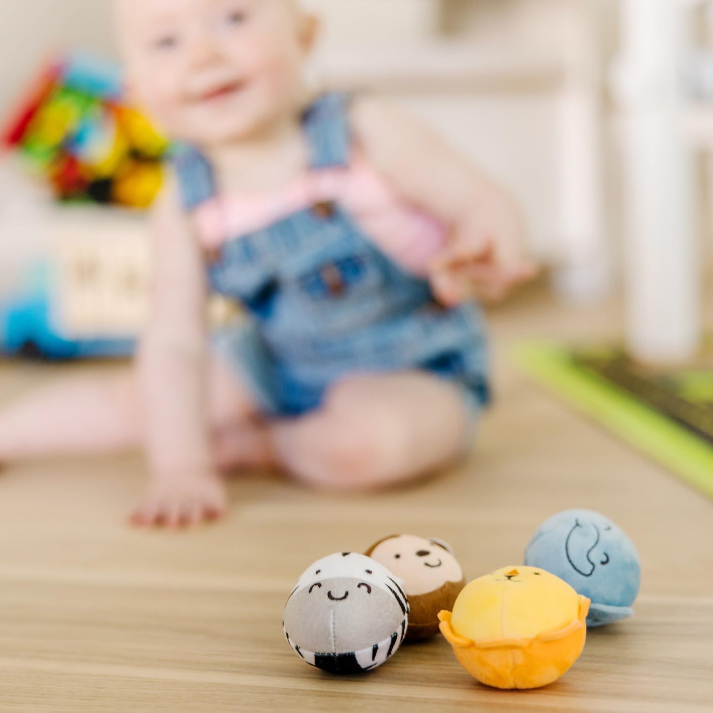 Melissa & Doug Rollables Safari Friends: 4-Piece Infant & Toddler Toy