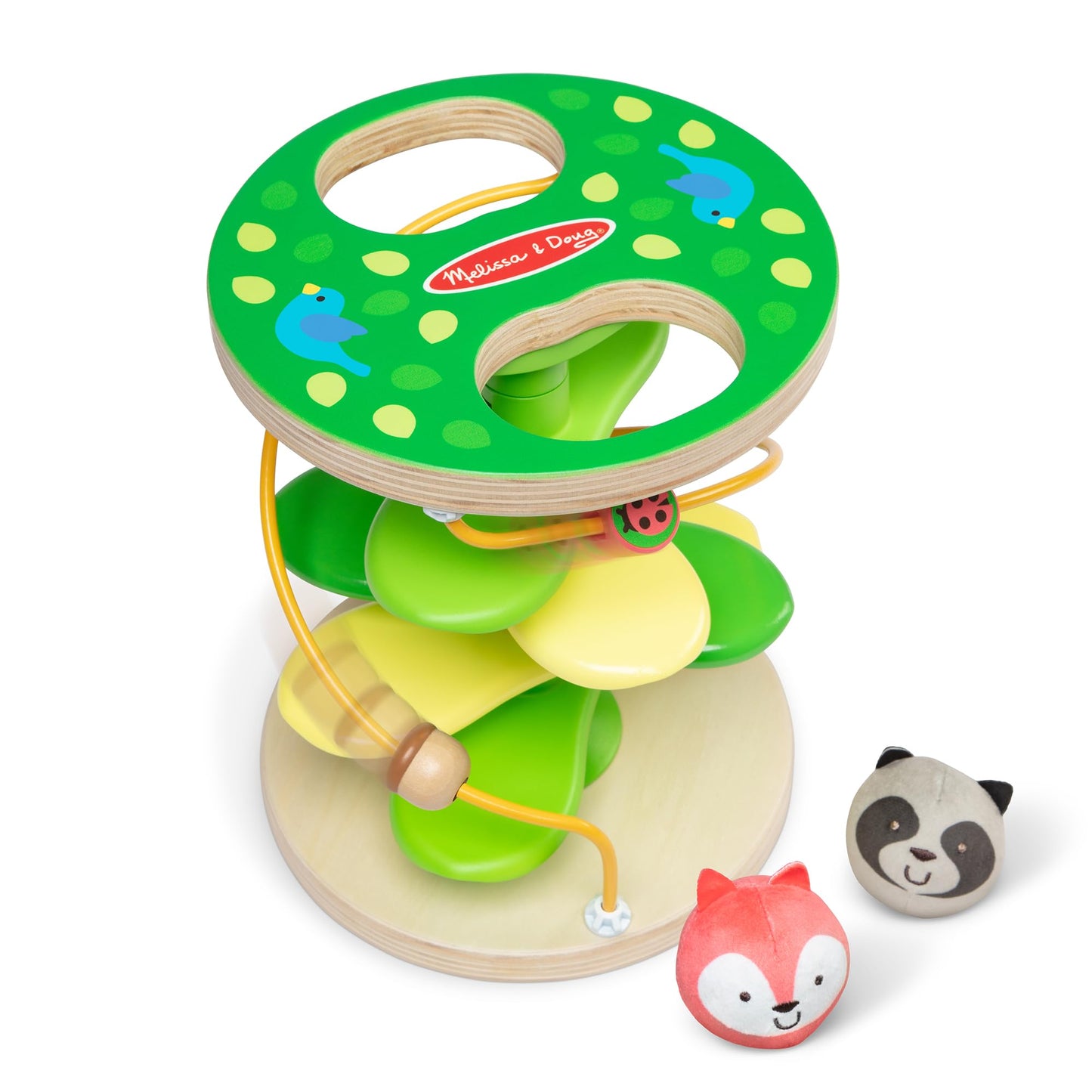 Melissa & Doug Rollables Treehouse Twirl – FSC Certified Infant & Toddler Toy (3 Pieces)