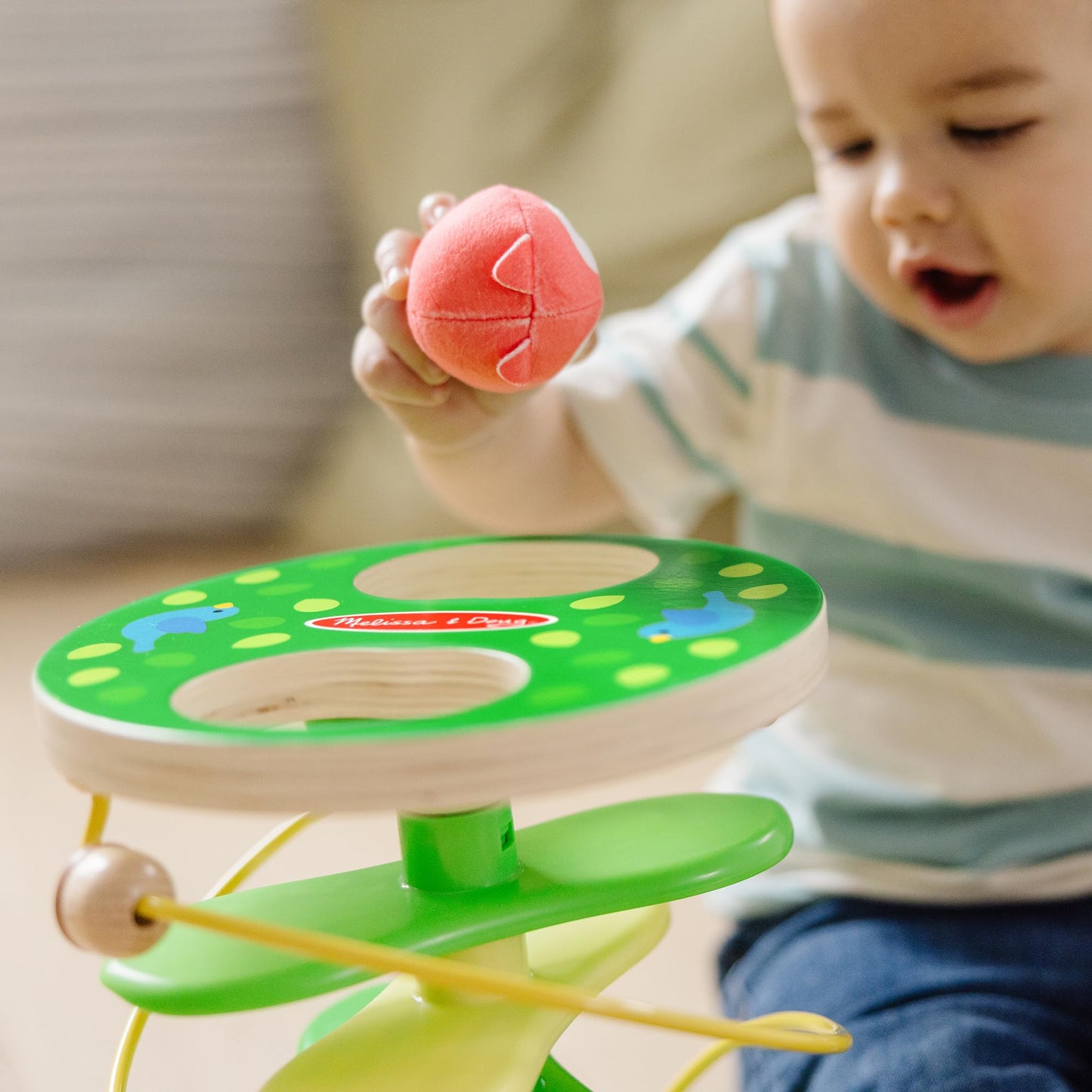 Melissa & Doug Rollables Treehouse Twirl – FSC Certified Infant & Toddler Toy (3 Pieces)