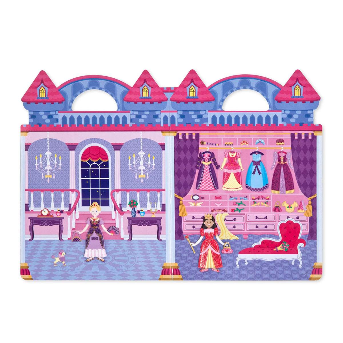 Melissa & Doug Puffy Sticker Play Set – Princess, 67 Reusable Stickers