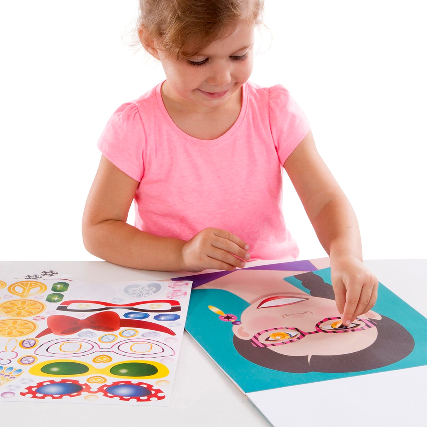 Melissa & Doug Make-a-Face Sticker Pad – Fashion Faces, 20 Faces, 5 Sticker Sheets – FSC Certified