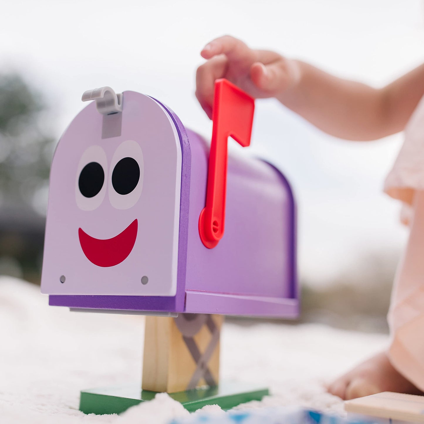Melissa & Doug Blues Clues & You! Wooden Mailbox Play Set (27 Pieces) – Imaginative Pretend Mail for Kids