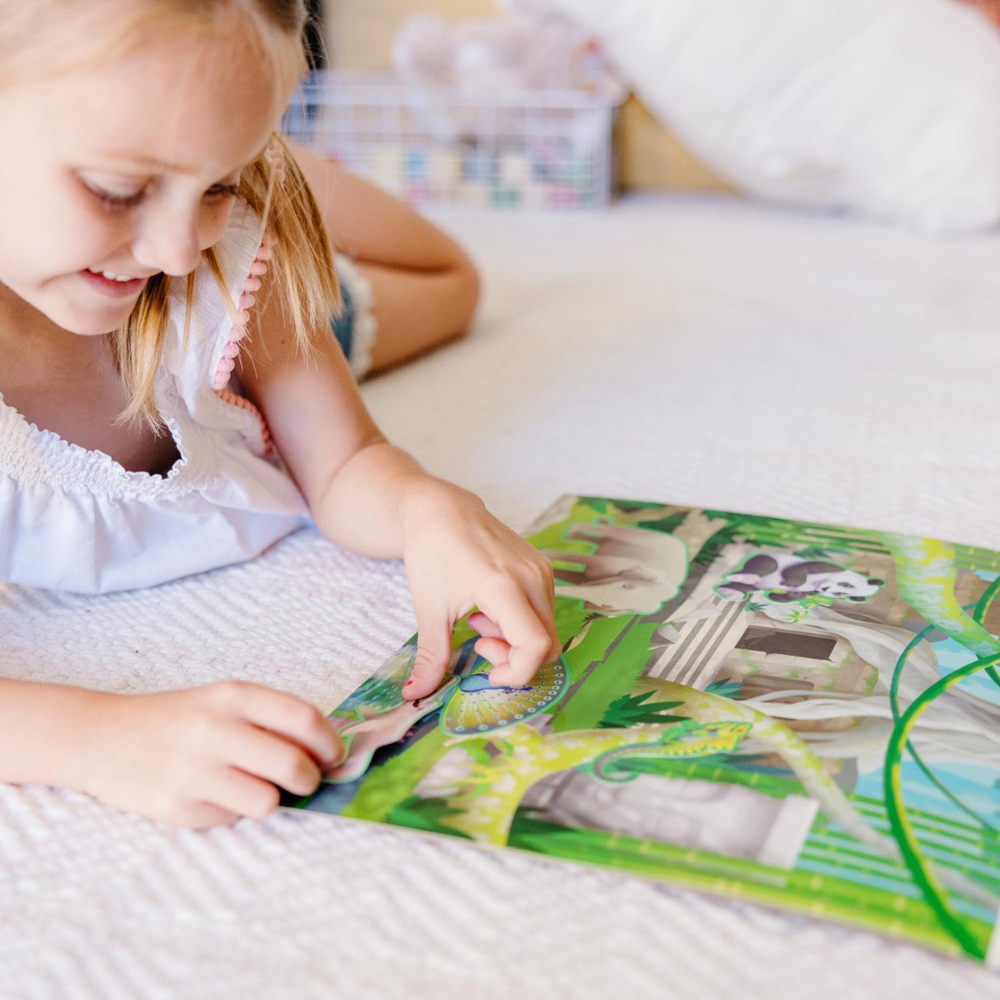Melissa & Doug Reusable Sticker Pad: Jungle & Savanna — 175+ Stickers, 5 Scenes