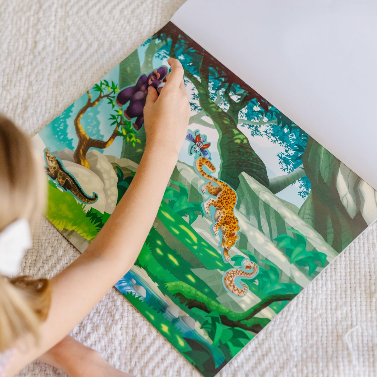Melissa & Doug Reusable Sticker Pad: Jungle & Savanna — 175+ Stickers, 5 Scenes