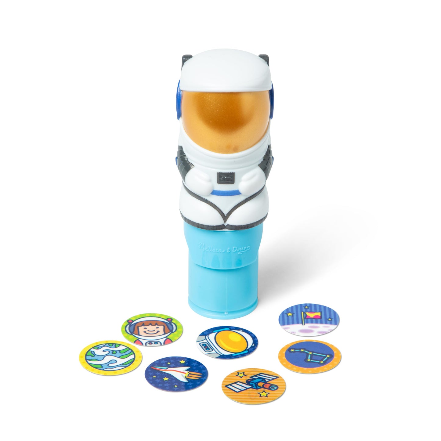 Melissa & Doug Sticker WOW! Astronaut Bundle – 24-Page Activity Pad, Stamper, 500 Stickers (Ages 3+)