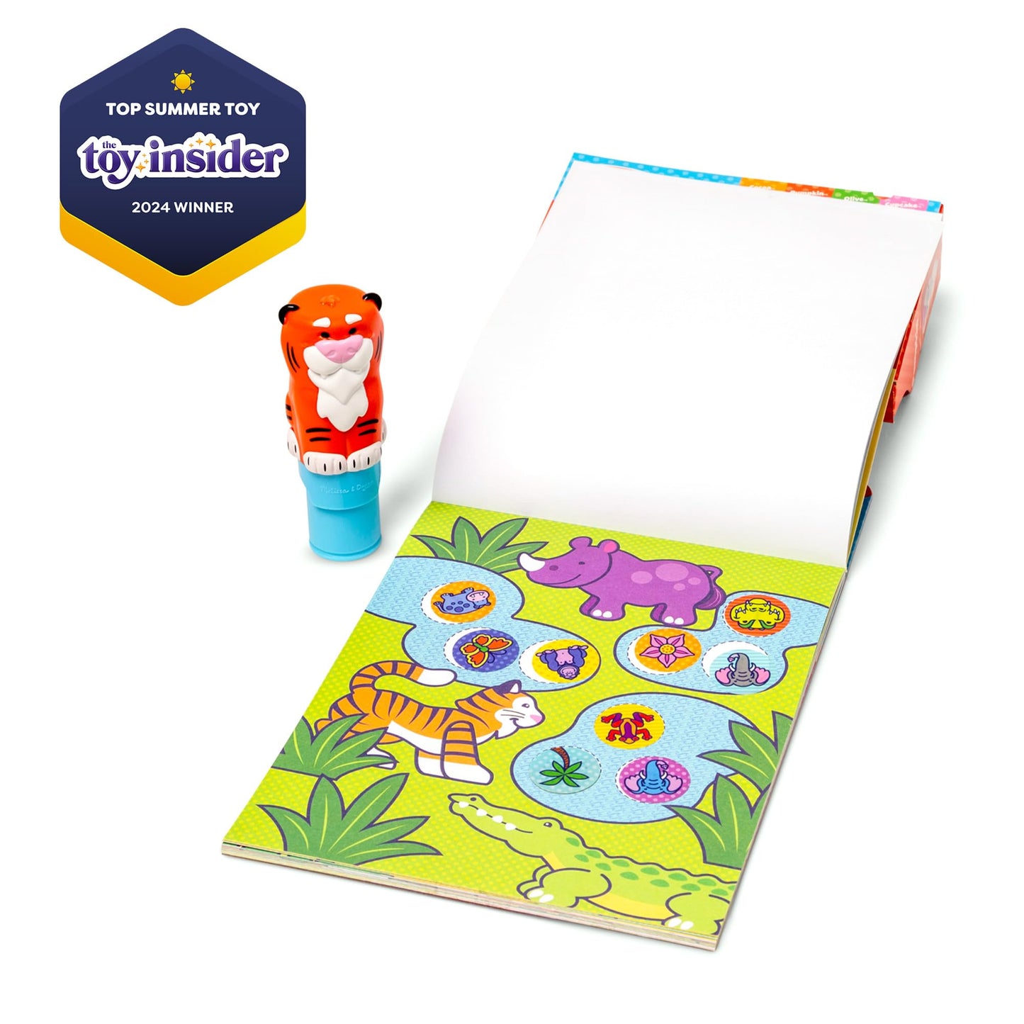 Melissa & Doug Sticker WOW! Tiger Stamper – 24-Page Pad, 300 Stickers, FSC Certified, Ages 3+