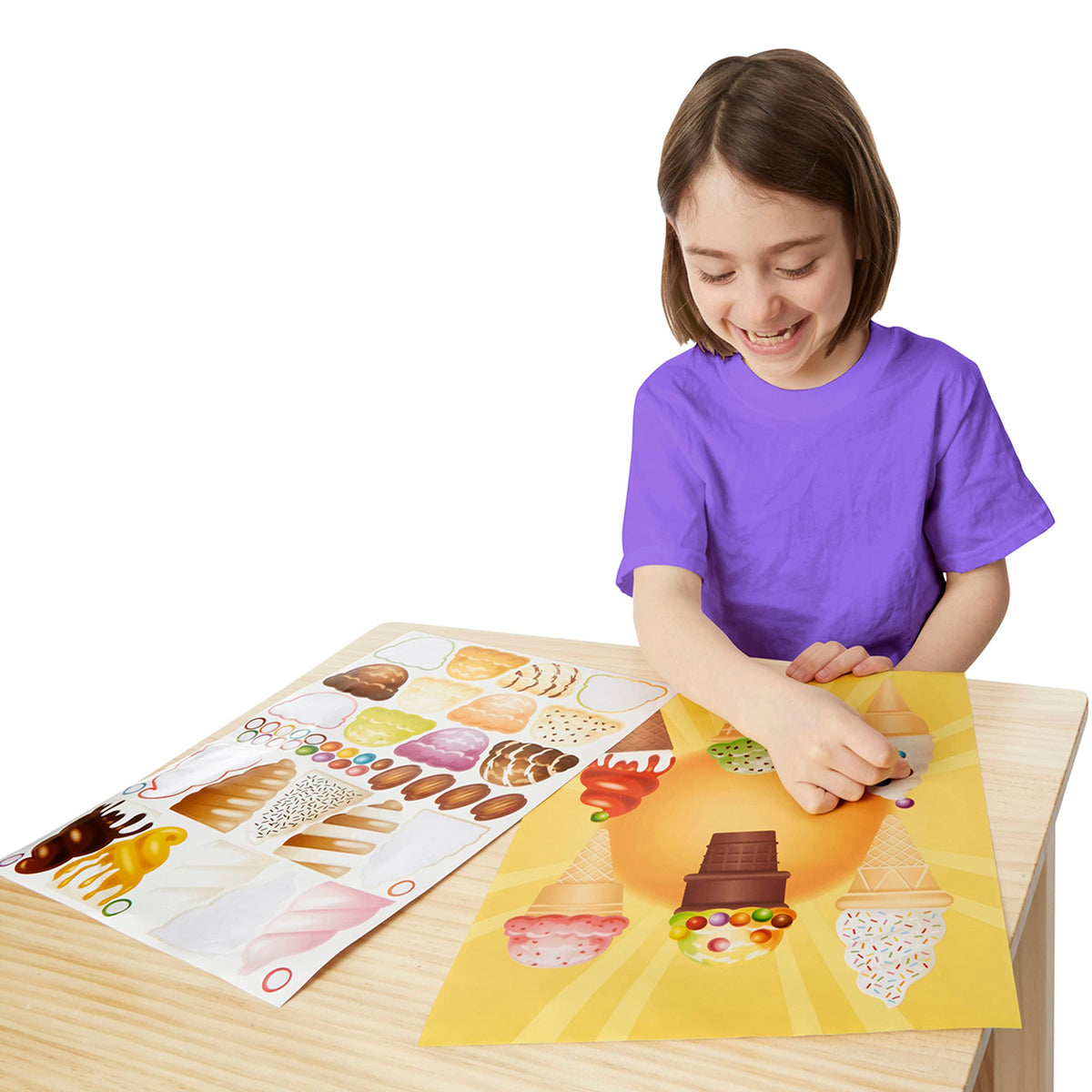 Melissa and Doug Sweets and Treats Sticker Pad – 500+ Stickers, 16 Backgrounds
