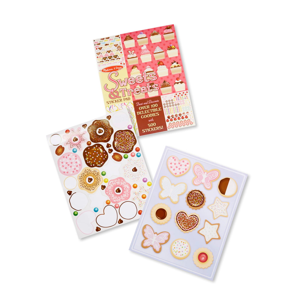 Melissa and Doug Sweets and Treats Sticker Pad – 500+ Stickers, 16 Backgrounds