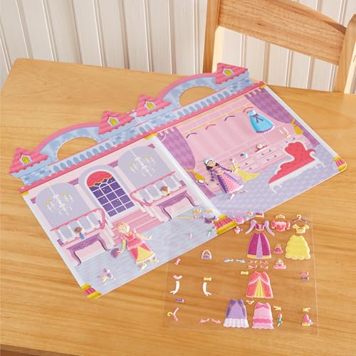Melissa & Doug Puffy Sticker Play Set – Princess, 67 Reusable Stickers