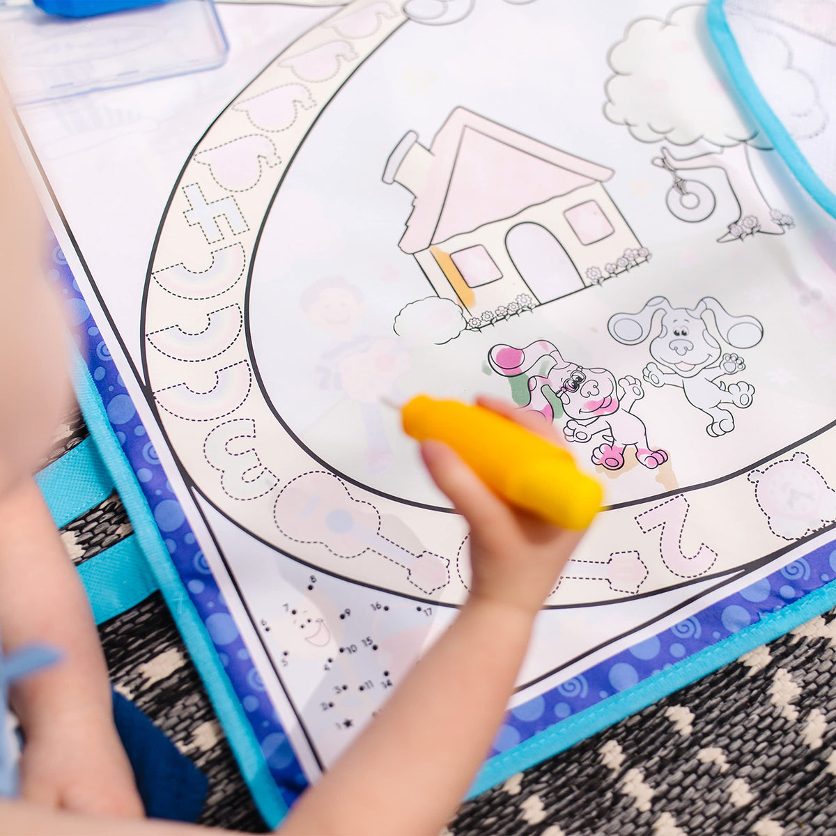 Melissa & Doug Blue's Clues & You Water Wow Activity Mat – Reusable Water Reveal Surface, 20 x 30 in