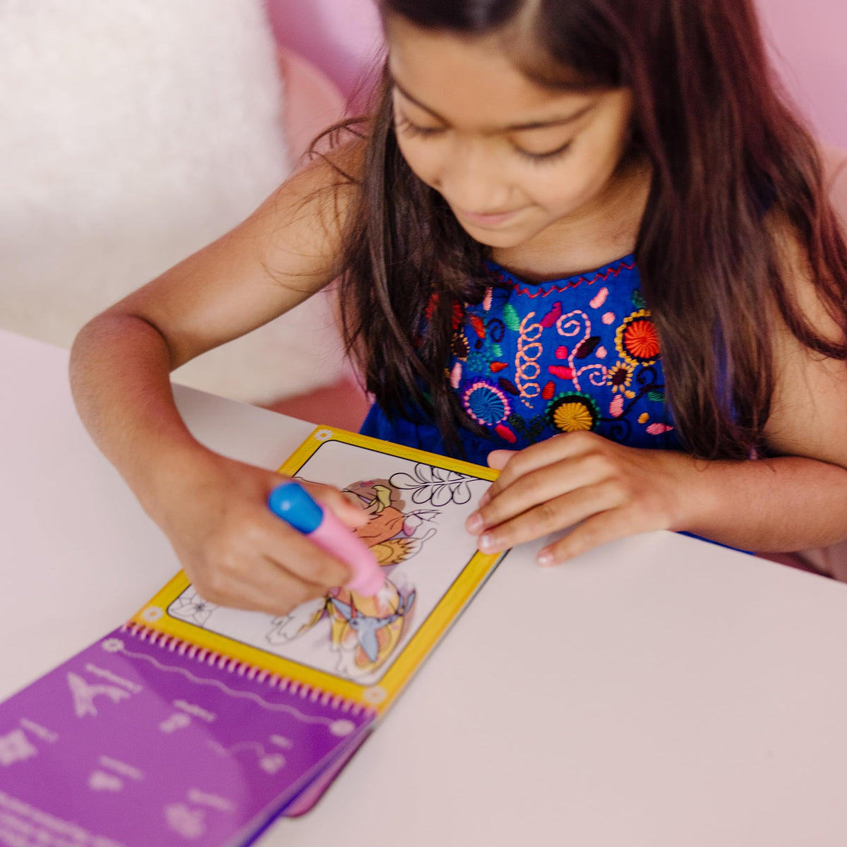 Melissa & Doug On the Go Water Wow! Fairy Tale – Mess-Free Reusable Water-Reveal Activity Pad (Ages 3+)