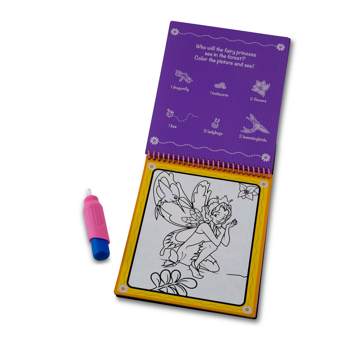 Melissa & Doug On the Go Water Wow! Fairy Tale – Mess-Free Reusable Water-Reveal Activity Pad (Ages 3+)