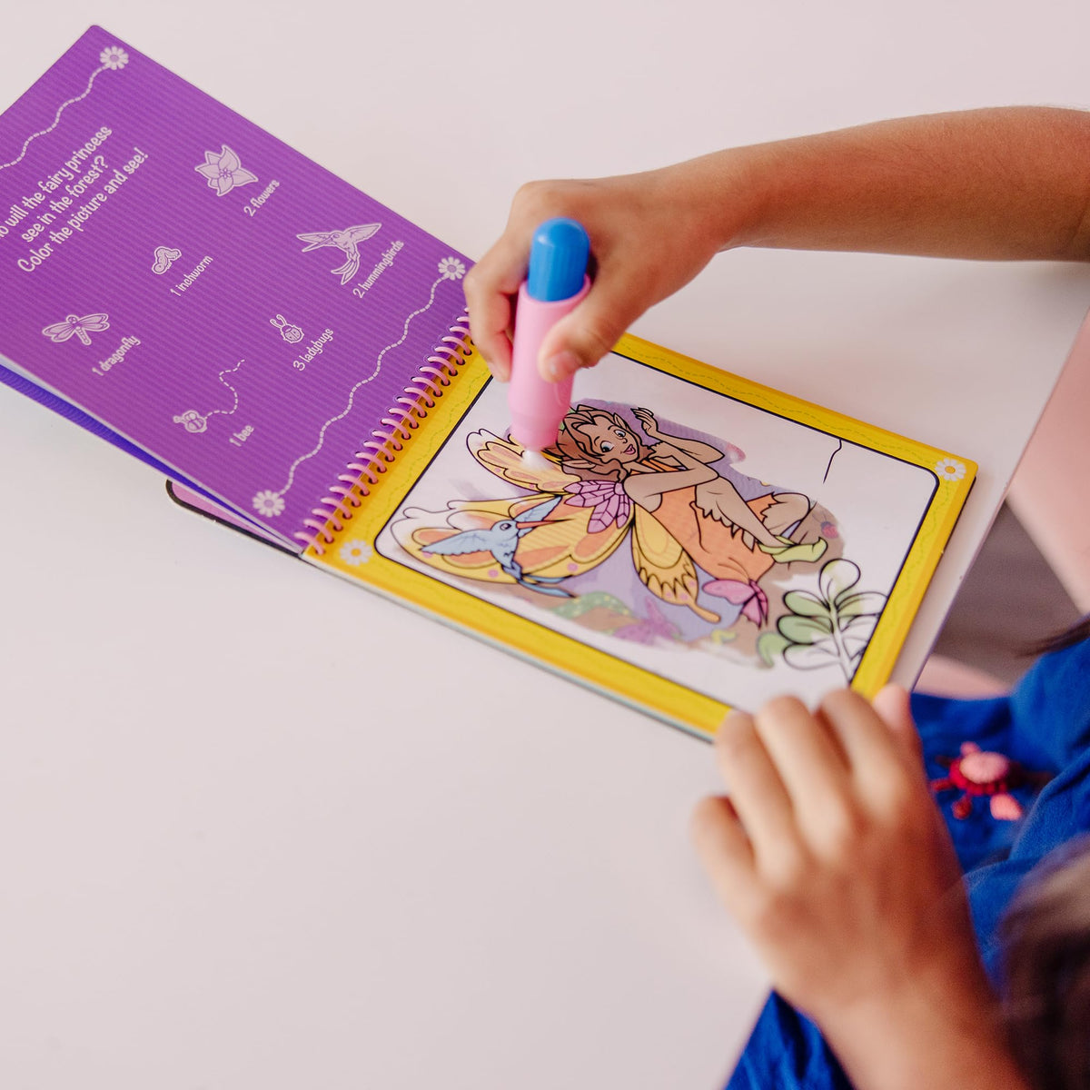 Melissa & Doug On the Go Water Wow! Fairy Tale – Mess-Free Reusable Water-Reveal Activity Pad (Ages 3+)