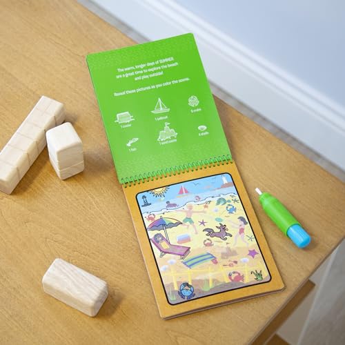 Melissa & Doug Let’s Explore Water Wow! Seasons Water-Reveal Pad – Reusable On-the-Go Travel Activity | FSC Certified