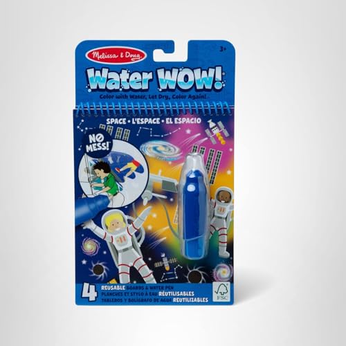 Melissa & Doug On The Go Water Wow! Space – Reusable Mess-Free Water-Reveal Activity Pad