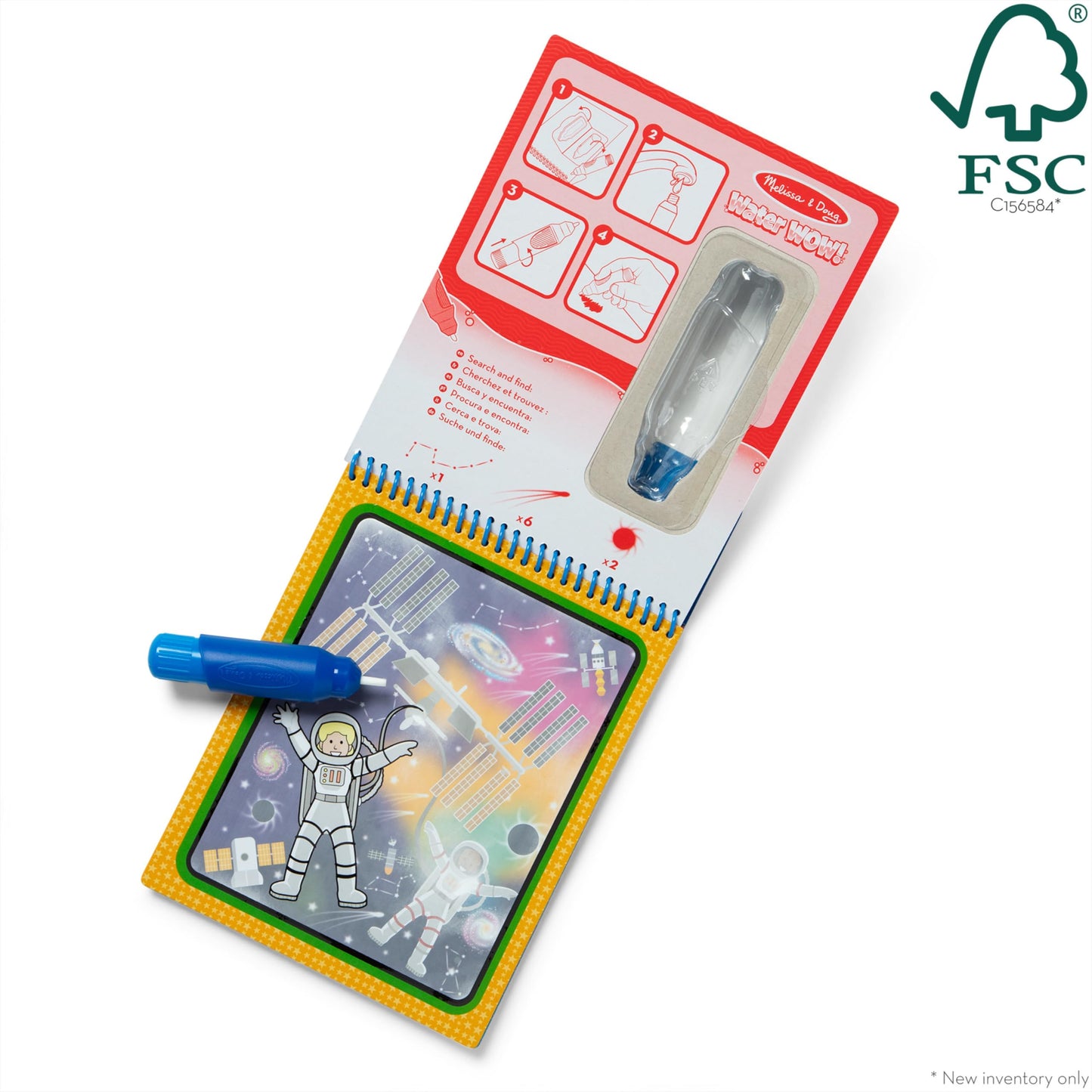 Melissa & Doug On The Go Water Wow! Space – Reusable Mess-Free Water-Reveal Activity Pad