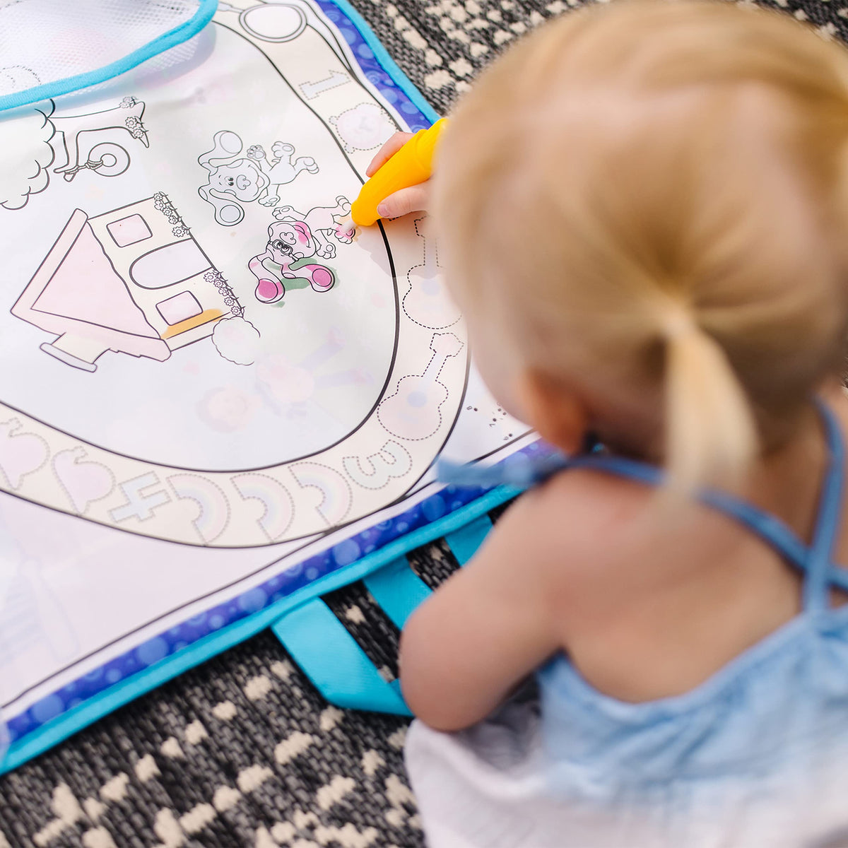 Melissa & Doug Blue's Clues & You Water Wow Activity Mat – Reusable Water Reveal Surface, 20 x 30 in