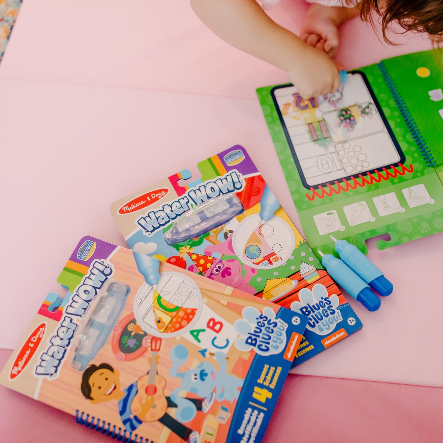 Melissa & Doug Blues Clues & You! Water Wow Travel Book – Counting & Water Reveal (Ages 3+)