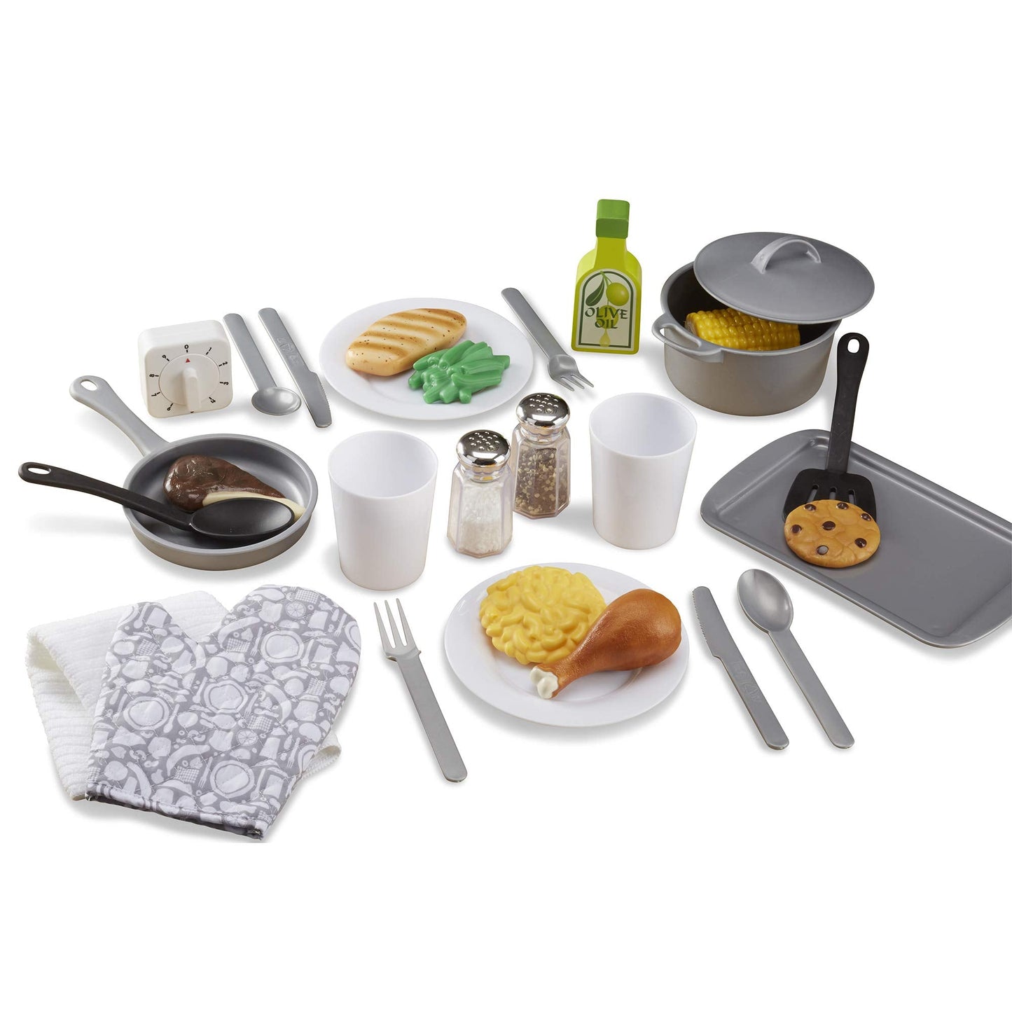 Melissa & Doug 22-Piece Play Kitchen Accessories Set – Pots, Pans & Utensils
