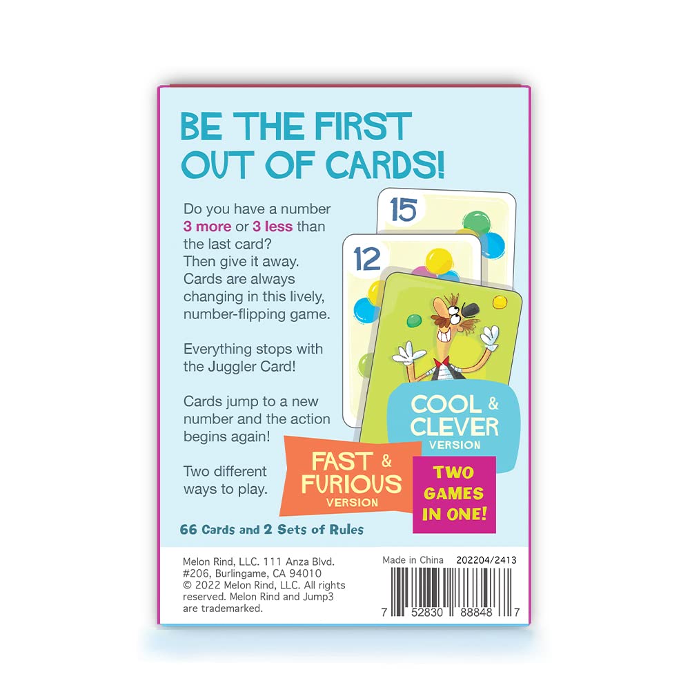 Melon Rind Jump 3: Fun Math Card Game for Multiples of 3 (Ages 7+)