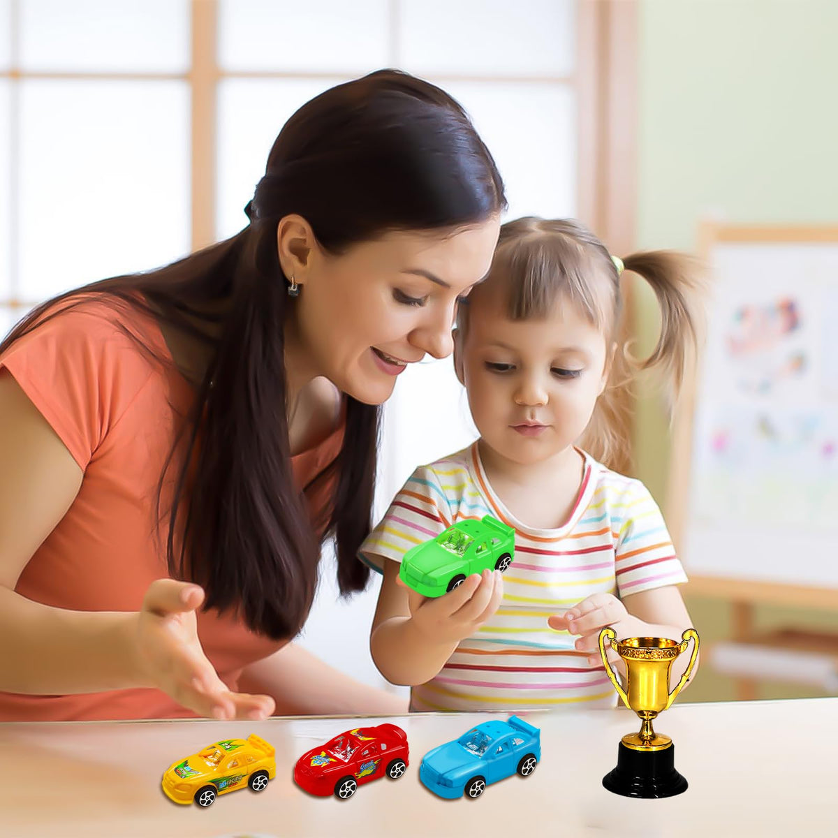 MEMOVAN Racing Car Cake Decorations – 38pcs Birthday Topper Set