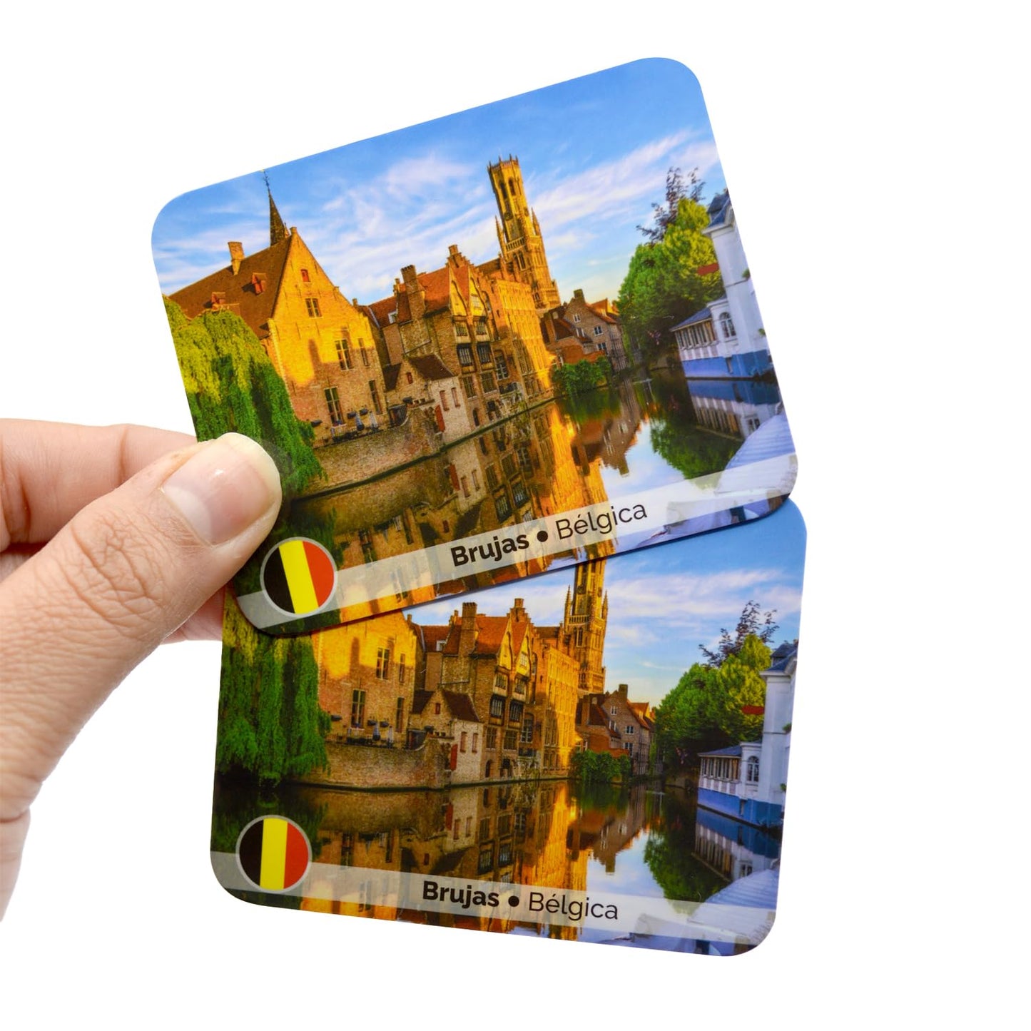 Menique Explore The World Memory Matching Game – Spanish Edition, 100 Cards (50 Pairs) with Iconic Landmarks, Country & Flag