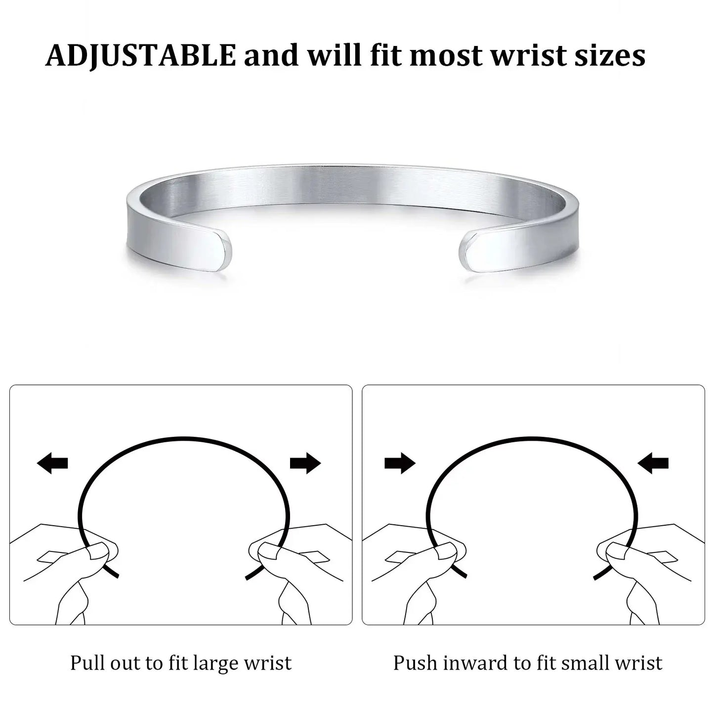 Men’s 5mm Cuban Chain Bracelet – Waterproof Stainless Steel