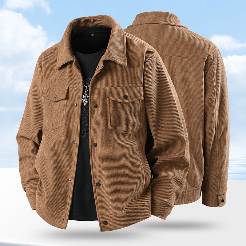 Men's Casual Ruffle Coat