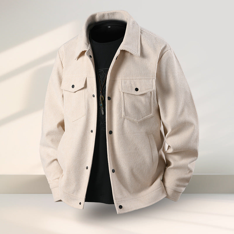 Men's Casual Ruffle Coat
