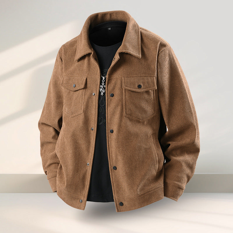 Men's Casual Ruffle Coat