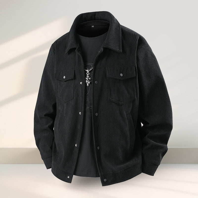 Men's Casual Ruffle Coat