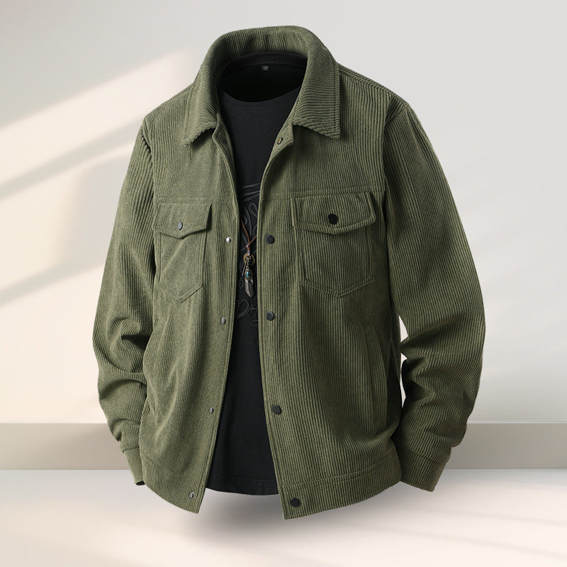 Men's Casual Ruffle Coat