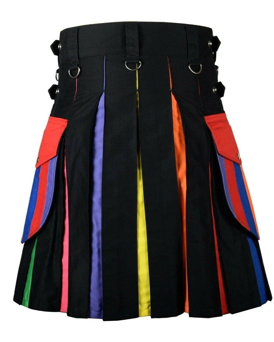 Men's Rainbow Utility Hybrid Kilt
