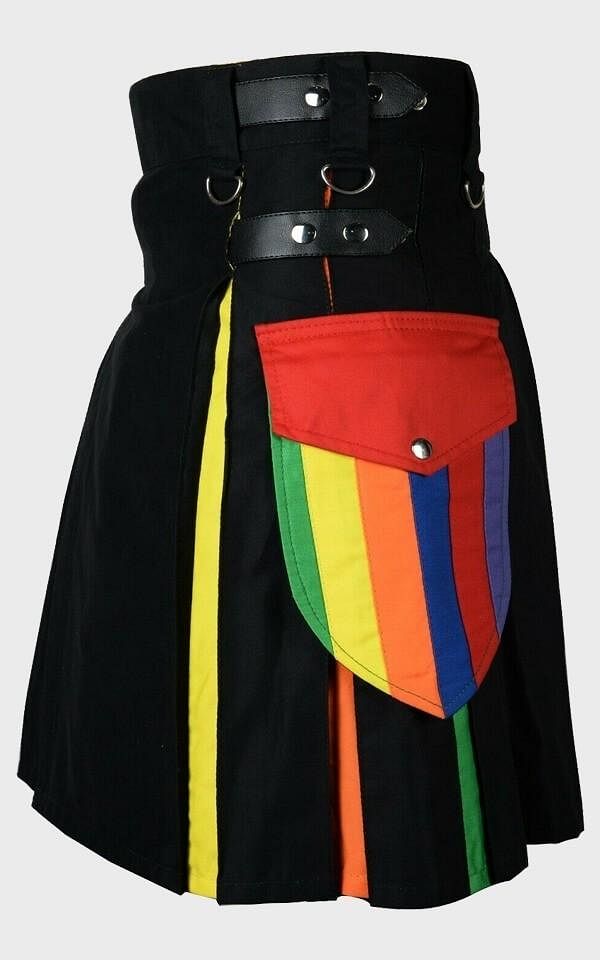 Men's Rainbow Utility Hybrid Kilt