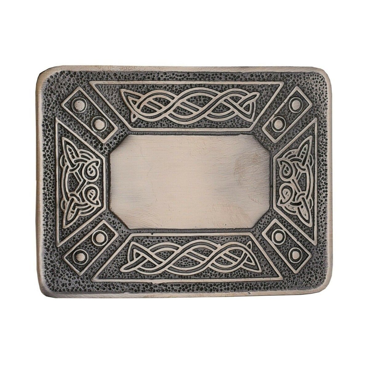 Men's Scottish Kilt Belt Antique Buckles - Celtic Designs Buckles