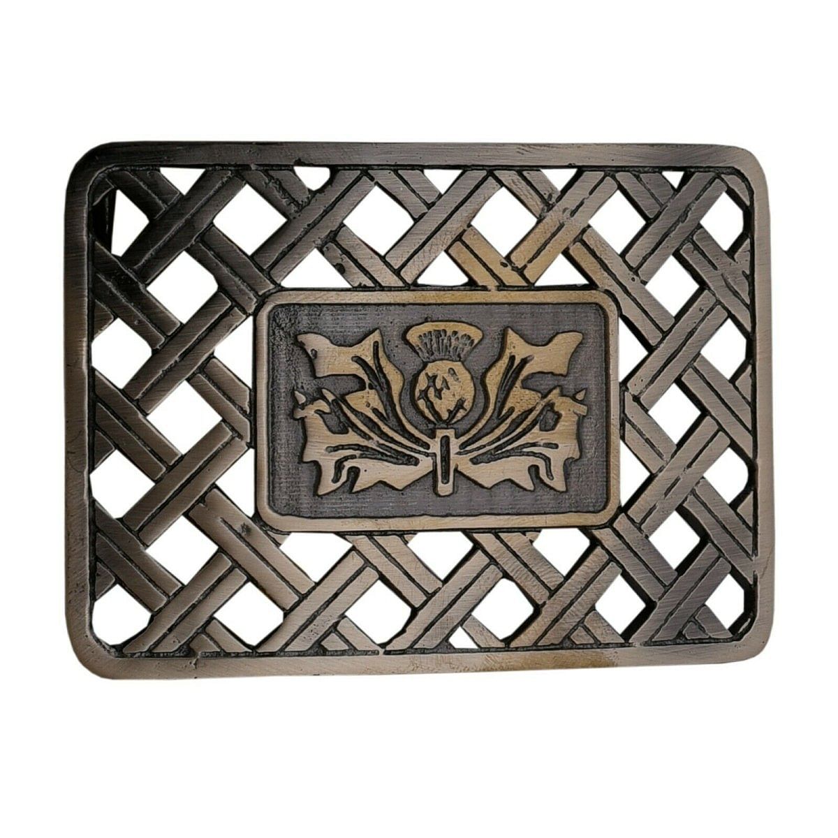 Men's Scottish Kilt Belt Antique Buckles - Celtic Designs Buckles