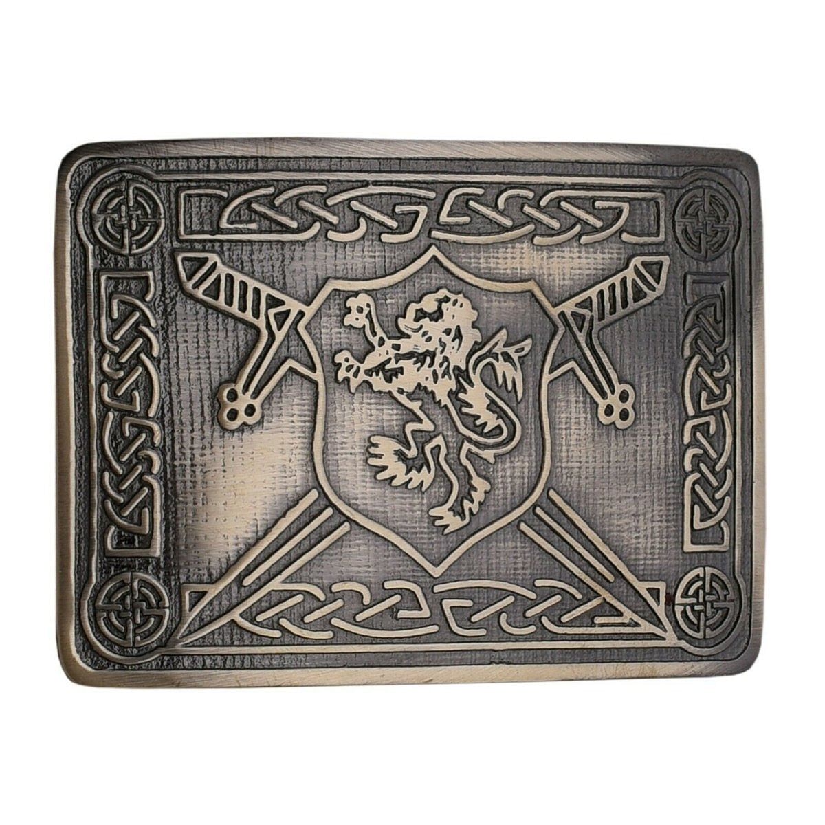 Men's Scottish Kilt Belt Antique Buckles - Celtic Designs Buckles