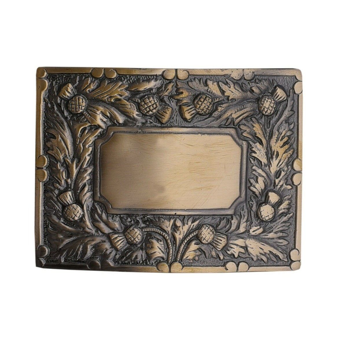 Men's Scottish Kilt Belt Antique Buckles - Celtic Designs Buckles