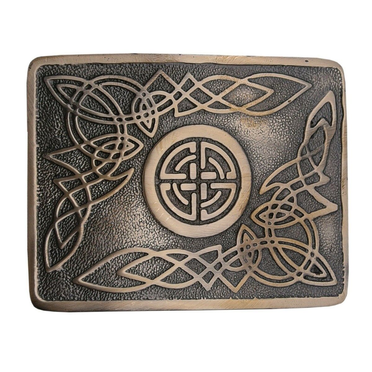 Men's Scottish Kilt Belt Antique Buckles - Celtic Designs Buckles