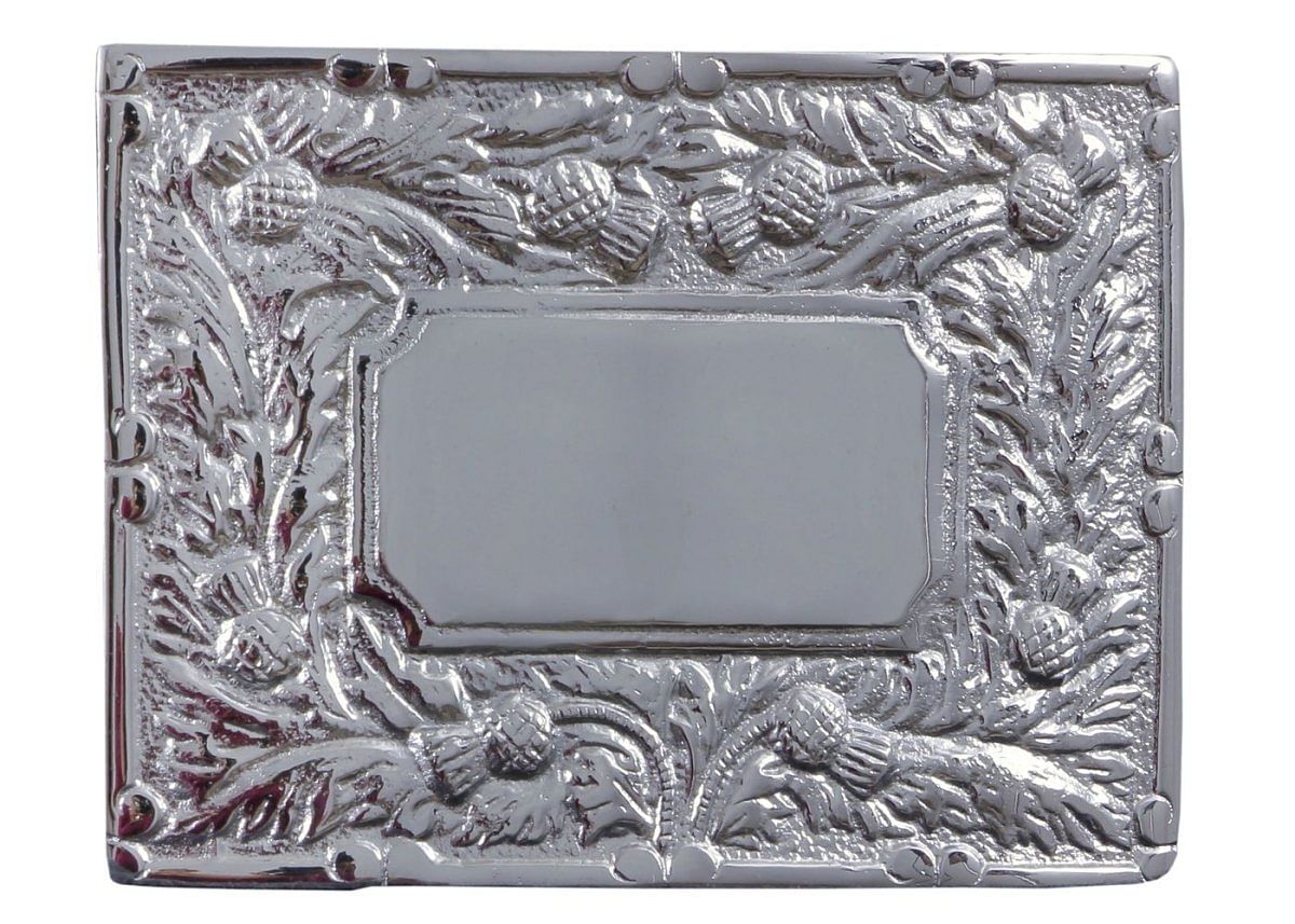 Men's Scottish Kilt Belt Buckles - Celtic Designs Chrome Buckles
