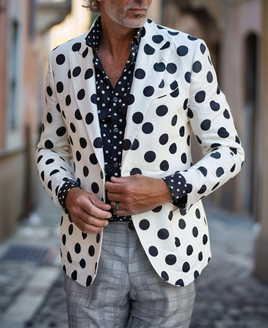 Men's Two-buttoned Large Pocket Suit Jacket