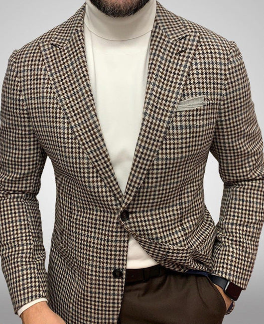 Men's Two-buttoned Large Pocket Suit Jacket