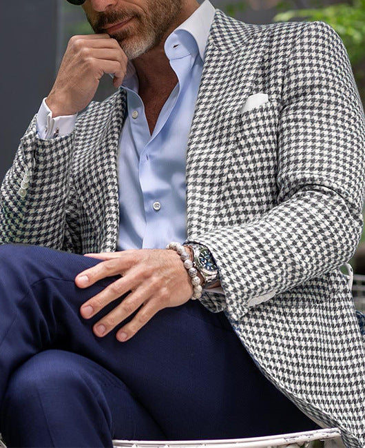 Men's Two-buttoned Large Pocket Suit Jacket
