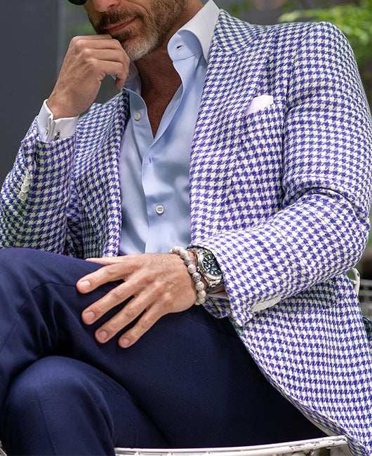 Men's Two-buttoned Large Pocket Suit Jacket