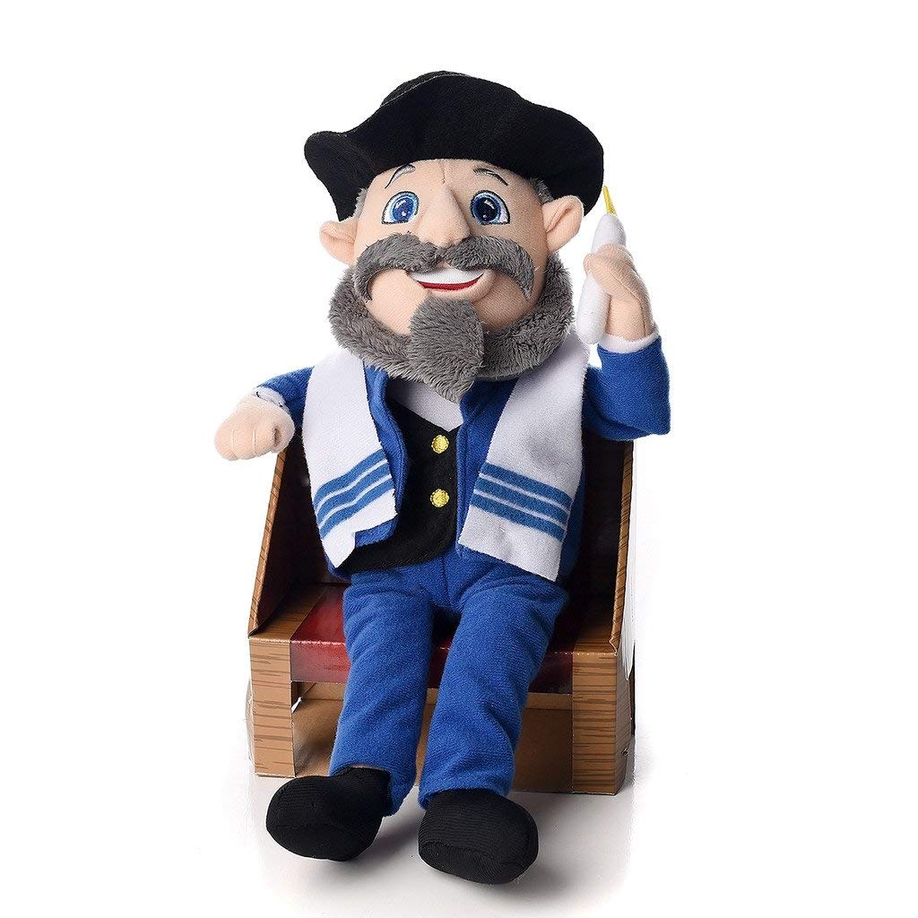 Mensch on a Bench Hanukkah Decor — As Seen on Shark Tank (Hardcover Book + Removable Bench)