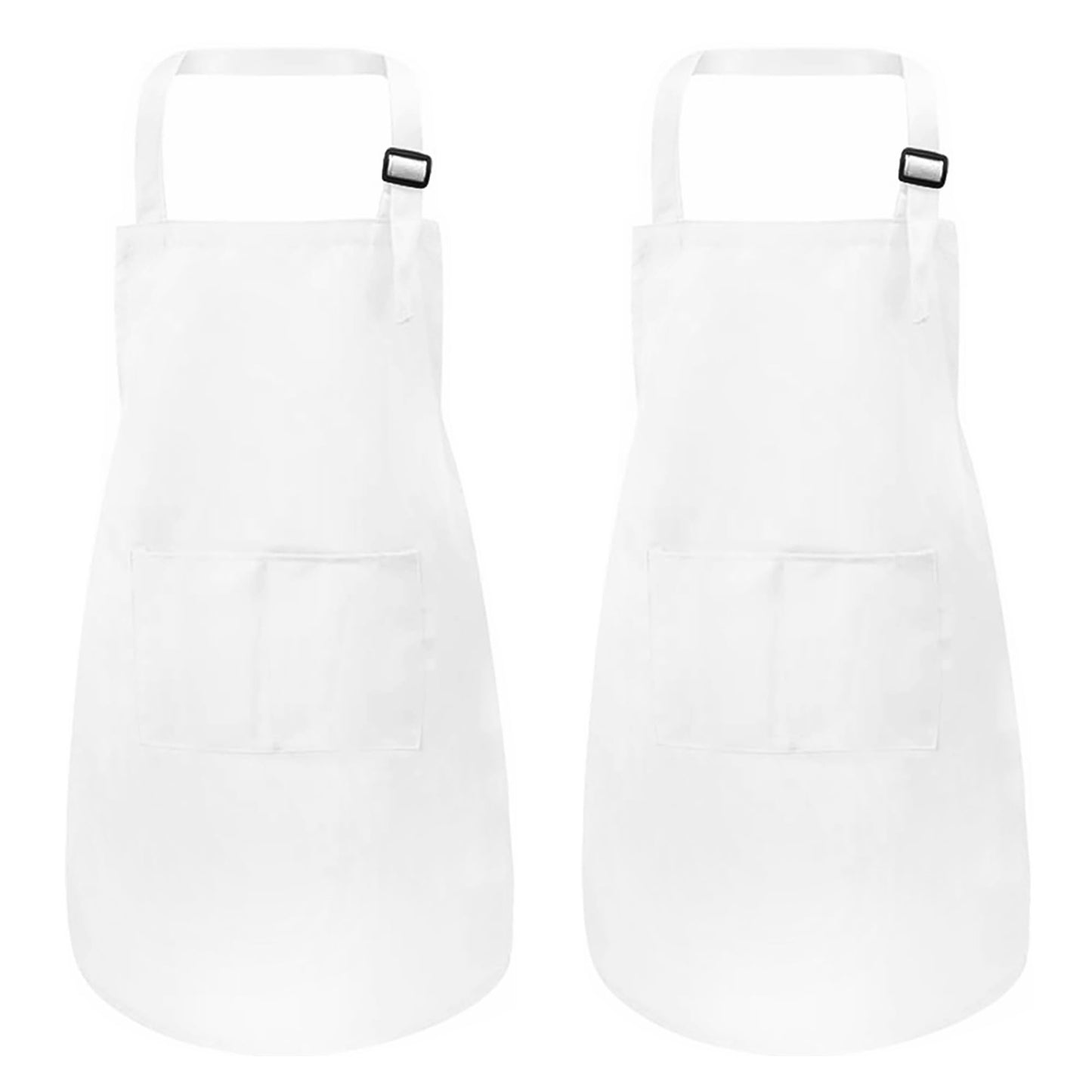 MEOGETY 2Pcs Kids Aprons with Pockets – Adjustable, Two Sizes, Durable