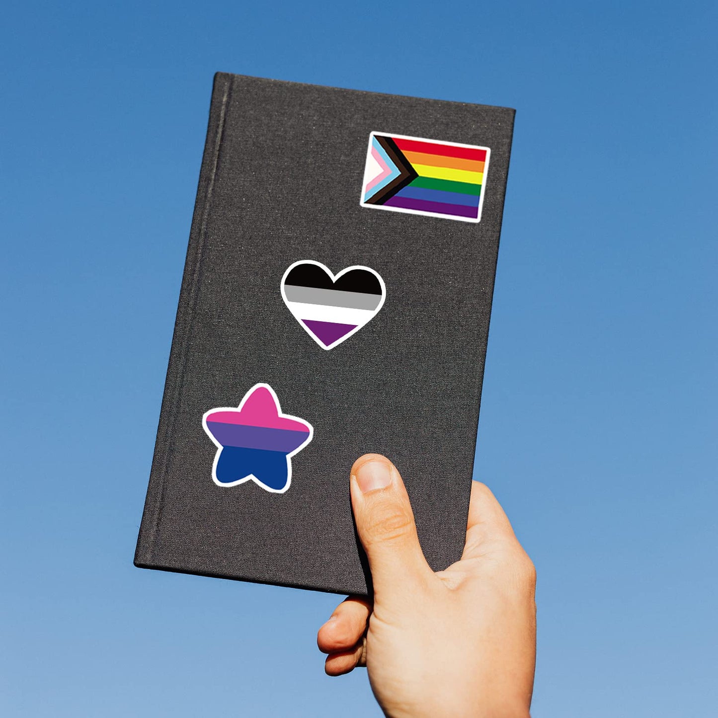 MEPLUM Pride Stickers – 200 Mixed LGBTQ+ Vinyl Stickers Bulk for Pride, Laptops, Water Bottles, and More